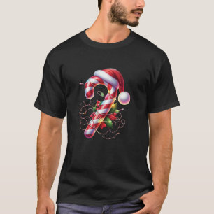 Candy Cane Crew Christmas Lights Family Matching L T-Shirt