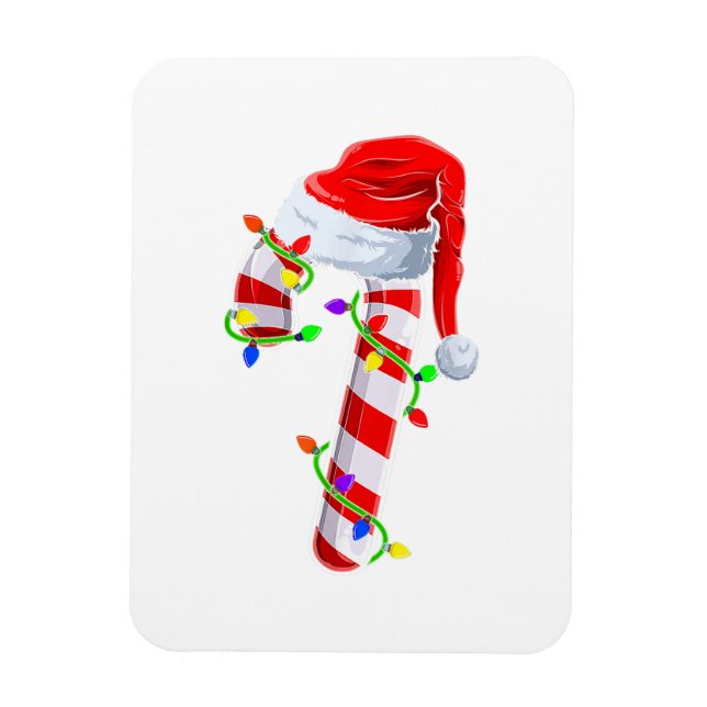 Candy Cane Crew Christmas Lights Family Matching X Magnet (Vertical)