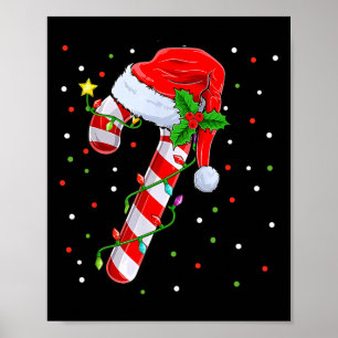 Candy Cane Crew Christmas Lights Family Matching X Poster
