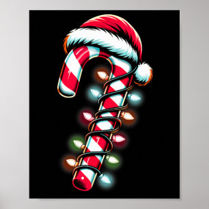 Candy Cane Crew Christmas Lights Family Matching X Poster