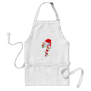 Candy Cane Crew Christmas Lights Family Matching X Standard Apron