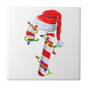 Candy Cane Crew Christmas Lights Family Matching X Tile
