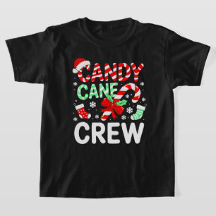 Candy Cane Crew Christmas Pyjamas T-Shirt