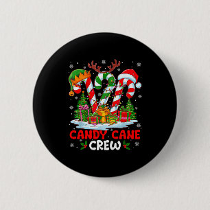 Candy Cane Crew Christmas Xmas Love Candy Boys Gir 2 Inch Round Button