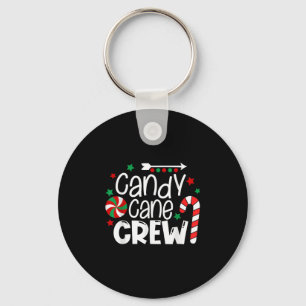 Candy Cane Crew Christmas Xmas Love Candy Boys Gir Keychain