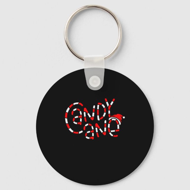 Candy Cane Crew Christmas Xmas Love Candy Boys Gir Keychain (Front)