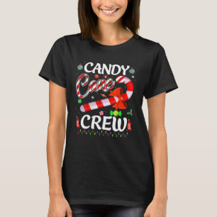 Candy Cane Crew Funny Christmas Candy Cane Costume T-Shirt