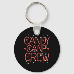 Candy Cane Crew Funny Christmas Candy Cane Lover X Keychain