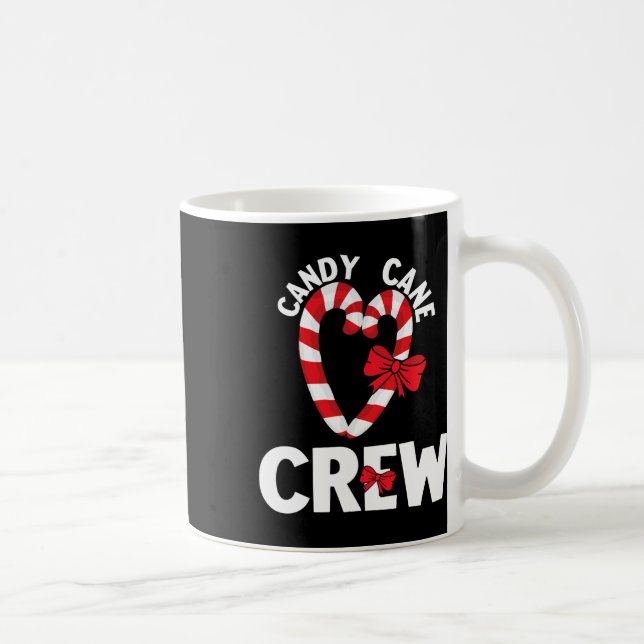 Candy Cane Crew Funny Christmas Sweet Candy Merry  Coffee Mug (Right)