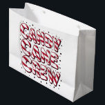 Candy Cane Crew Lover Christmas Xmas Pajama Large Gift Bag<br><div class="desc">Candy Cane Crew Lover Christmas Xmas Pajama</div>