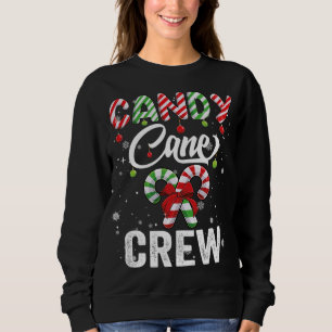 Candy cane crew Matching Squad Santa xmas Sweatshirt