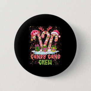 Candy Cane Crew Nk Coquette Preppy Color Xmas Pj S 2 Inch Round Button