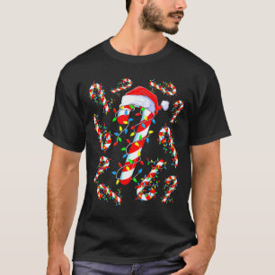 Candy Cane Crew Red And White Santa Funny Christma T-Shirt