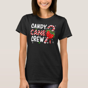 Candy Cane Crew Xmas Lights Candy  Matching Family T-Shirt