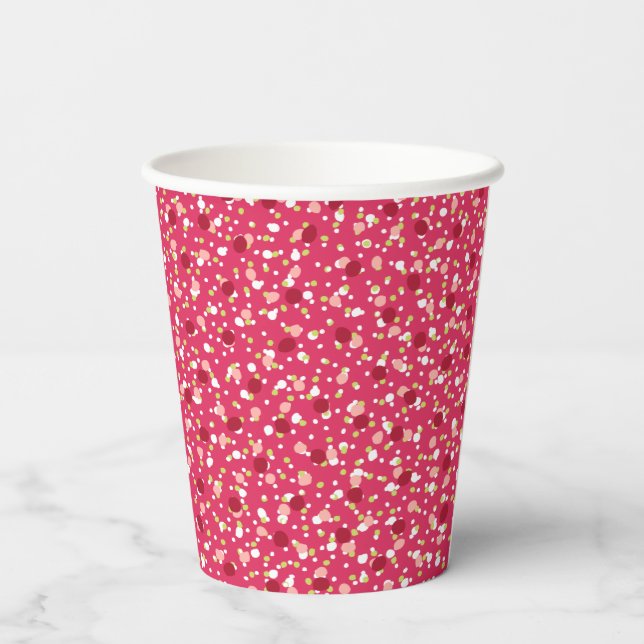 Candy Cane Crush Sticker in Hot Pink Paper Cups (Back)