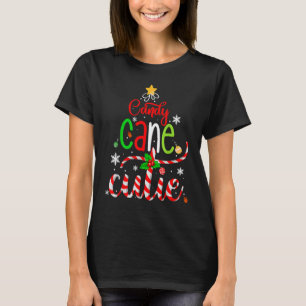 Candy Cane Cutie Christmas Boys Girls Kids Xmas P T-Shirt