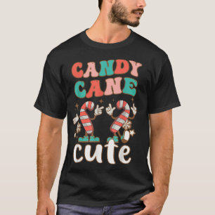 Candy Cane Cutie Christmas Holiday Retro Holiday M T-Shirt