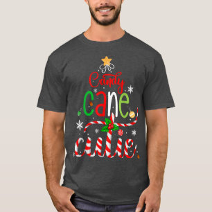 Candy Cane Cutie Funny Christmas Boys Girls Kids X T-Shirt