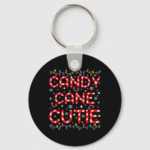 Candy Cane Cutie Funny Christmas Kids Toddler Xmas Keychain