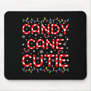Candy Cane Cutie Funny Christmas Kids Toddler Xmas Mouse Pad