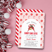 Candy Cane Cutie Pink Girl Baby Shower