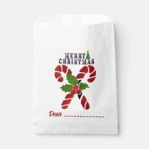 Candy Cane  Favour Bag