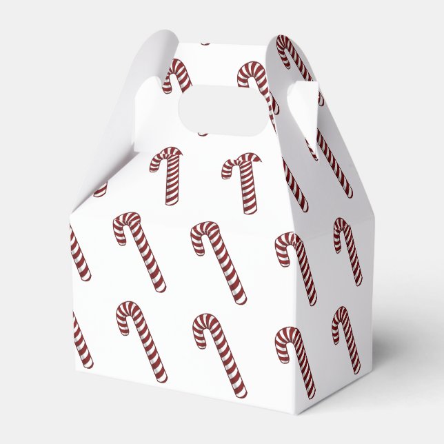 Candy Cane Favour Box (Front Side)