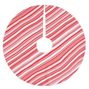Candy Cane Fiesta 4Linda Brushed Polyester Tree Skirt