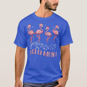 Candy Cane Flamingoes Fa La La MINGO Flamingo Chri T-Shirt