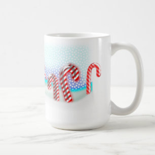 Candy Cane Forest Christmas Large Coffee Mug