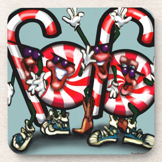 Candy Cane Gang Coaster (Front)