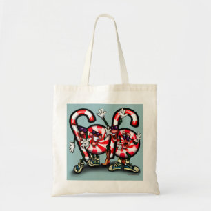 Candy Cane Gang Tote Bag