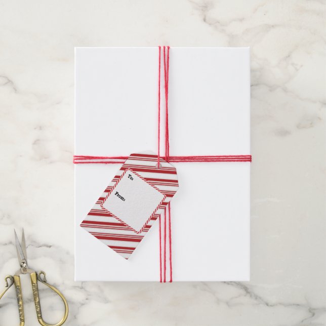 Candy Cane Gift Tags (With Twine)