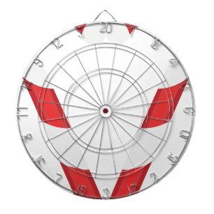 candy cane heart dartboard