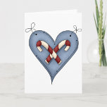 Candy Cane Heart Greeting Cards<br><div class="desc">Show some love and romance on valentines or anytime of the year with this beautifully designed candy cane heart. This design has two candy canes laid on top of a heart shaped background. This candy cane heart design looks great on these greeting cards</div>