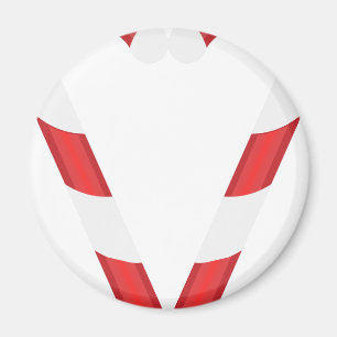 candy cane heart magnet