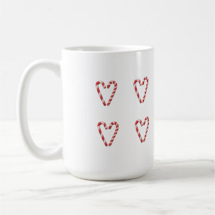 Candy Cane Heart Sweet Christmas Holiday Coffee Mug