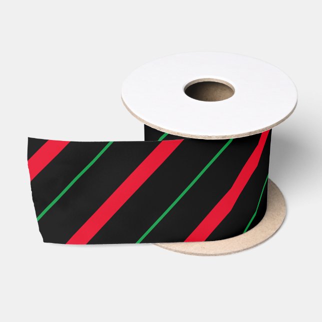 Candy Cane Holiday Satin Ribbon (Spool)