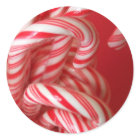 Candy Cane Holiday Stickers and Envelope Seals