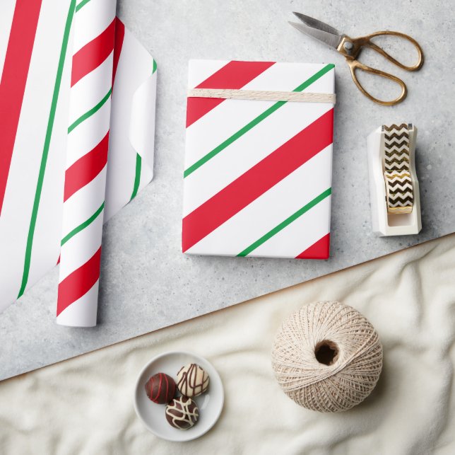 Candy Cane Holiday Wrapping Paper  (Crafts)