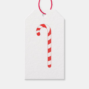 Candy Cane Illustration Classic Gift Tags