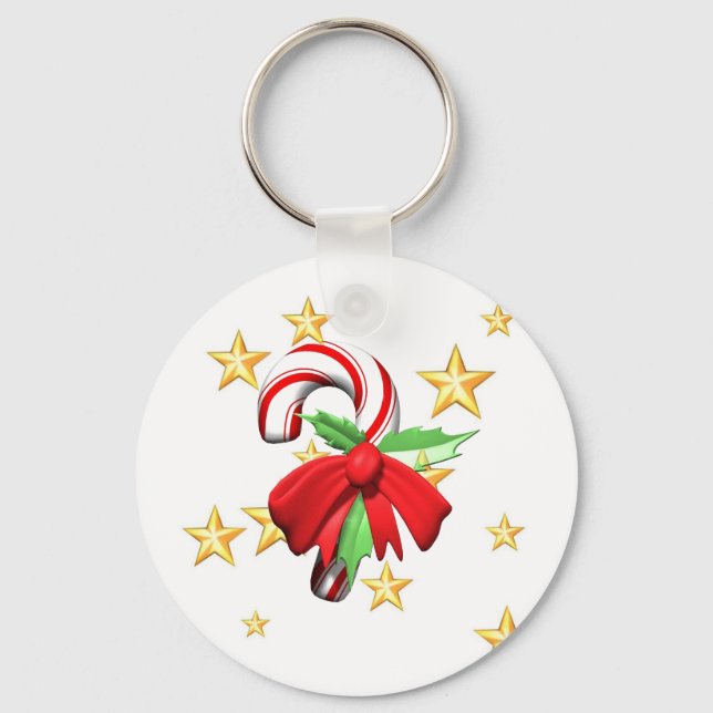Candy Cane Keychain (Front)
