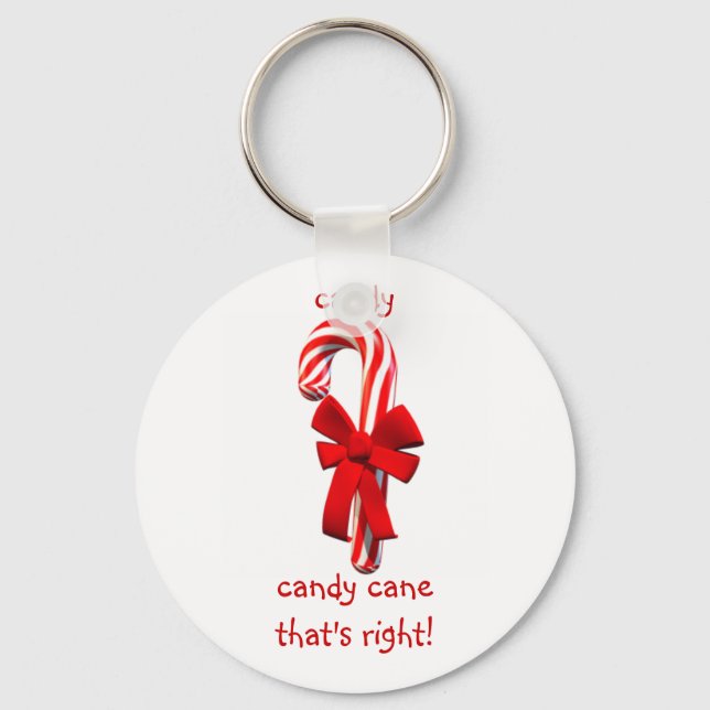Candy Cane Keychain (Front)