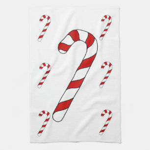 Candy Cane Kitchen Towel