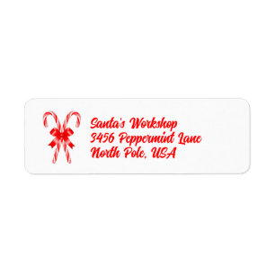 Candy Cane Label