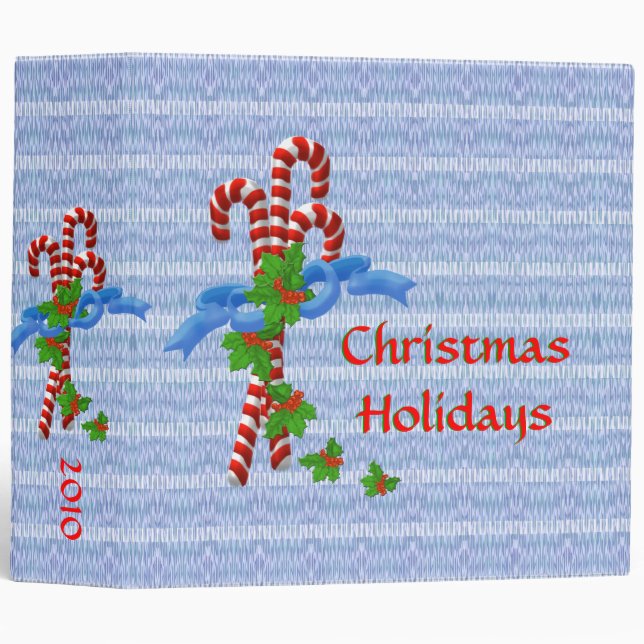 Candy Cane Lane Christmas 2 inch Binder (Front/Spine)