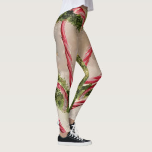 Candy Cane Leggings