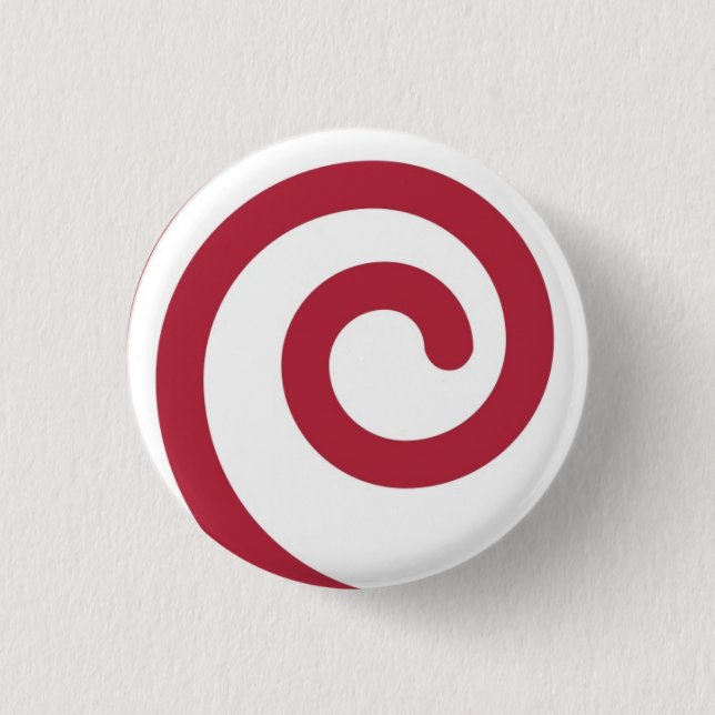 Candy Cane Martzkin Christmas Button (Front)