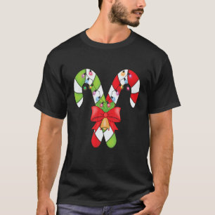 Candy Cane Merry and Bright Christmas Lights T Shi T-Shirt