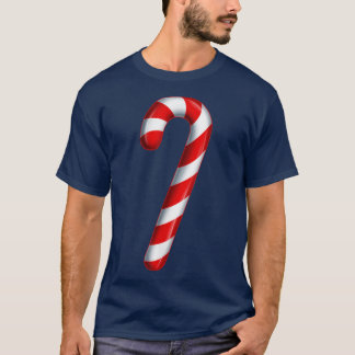 Candy Cane Merry and Bright Red and White Candy Co T-Shirt